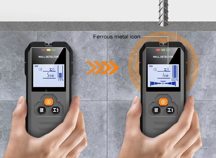 Metrixo WallSense™ Pro – 4-in-1 Digital Wall Scanner (Metal, Stud, Live Wire & Wood Detection – 120mm Depth)