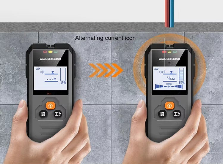 Metrixo WallSense™ Pro – 4-in-1 Digital Wall Scanner (Metal, Stud, Live Wire & Wood Detection – 120mm Depth)