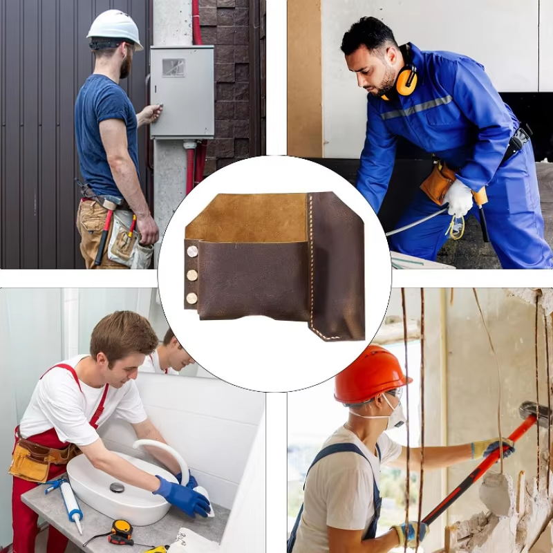 Metrixo TapeHolster™ – Premium Leather Tape Measure Holder