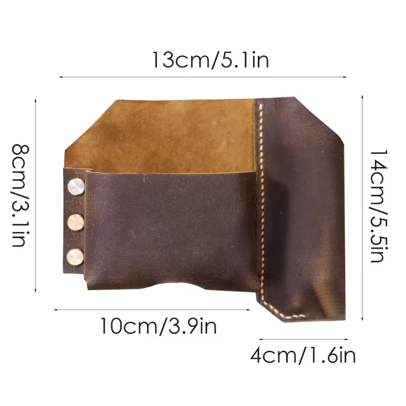 Metrixo TapeHolster™ – Premium Leather Tape Measure Holder