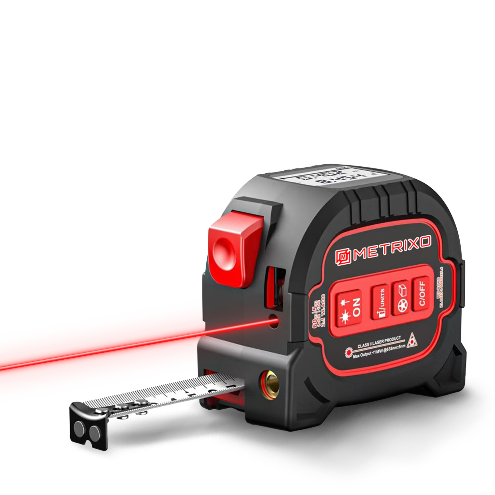 Metrixo MEZZO™ — The Next-Gen 3-in-1 Laser Tape Measure (60m Digital Precision)