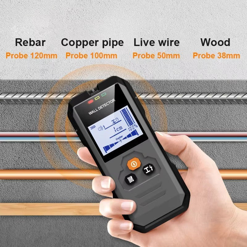 Metrixo WallSense™ Pro – 4-in-1 Digital Wall Scanner (Metal, Stud, Live Wire & Wood Detection – 120mm Depth)