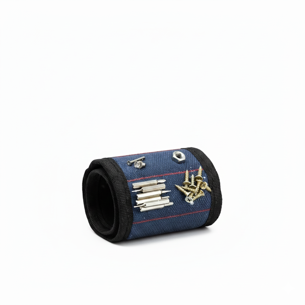 Metrixo MagGrip™ – Heavy-Duty Magnetic Wristband (15 Magnets + Double Pockets)