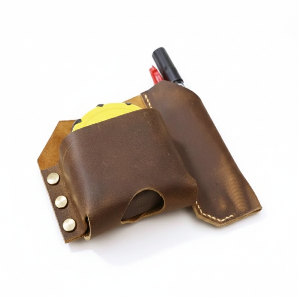 Metrixo TapeHolster™ – Premium Leather Tape Measure Holder