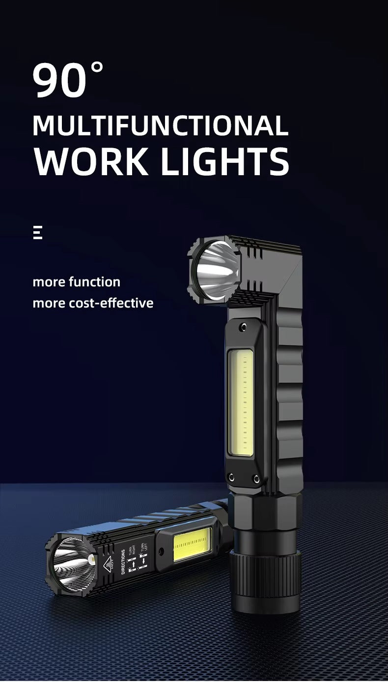 Metrixo LumeFlex90™ – Adjustable Headlight + Magnetic Worklight