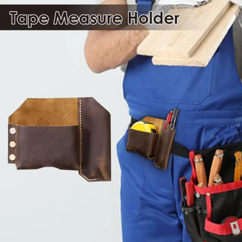 Metrixo TapeHolster™ – Premium Leather Tape Measure Holder